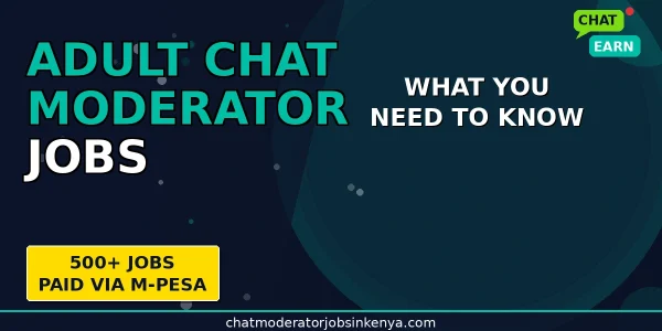 Adult Chat Moderator Jobs